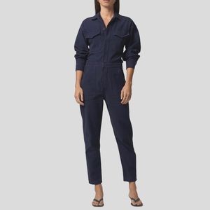 Citizens of Humanity Marta Jumpsuit in Washed Navy